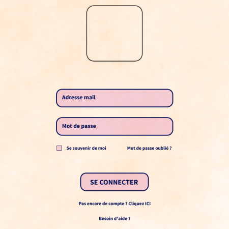Page d'acceuil de l'application Journaling App